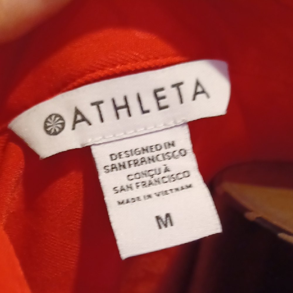 Athleta Reddish Button Down Shirt With Dress Shir… - image 2